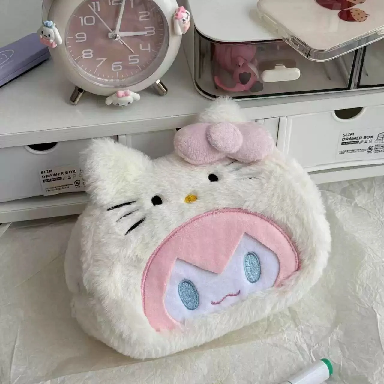 Y2K Cinnamoroll Hello Kitty пенал для косплея Мику Мелодия портативные сумки студенческий