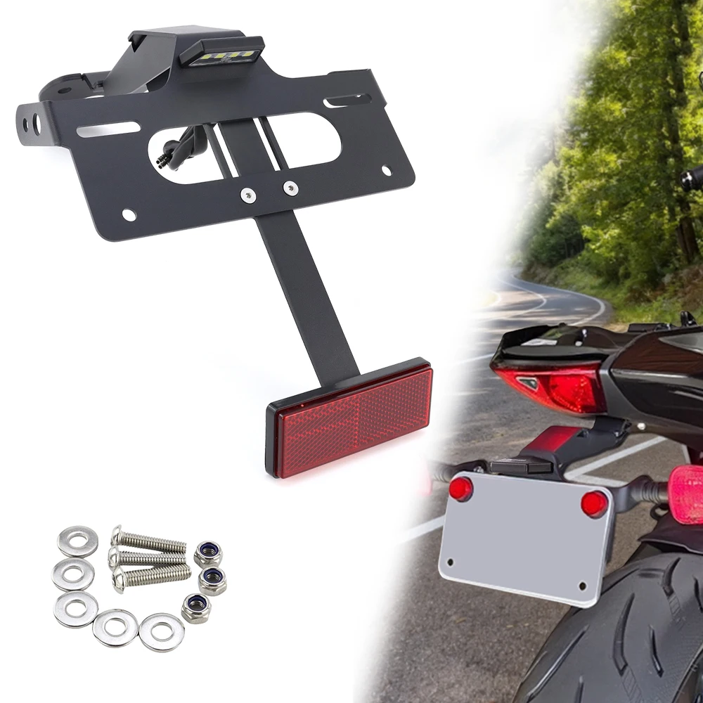 Фото НОВЫЙ Светодиодный держатель номерного знака (Tail Tidy Fender Eliminator) для мотоциклов Triumph Tiger 660 Sport и Sport 800 2025-2026 №1