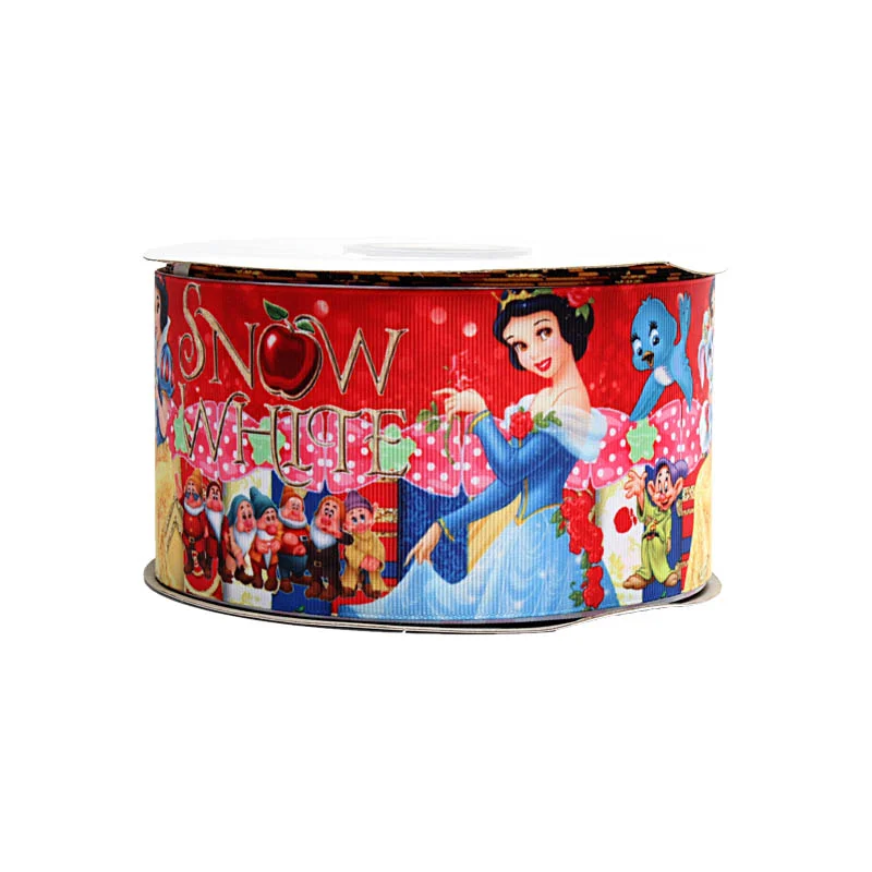 Сделай сам Принцесса Диснея Белоснежка мультяшный принт корсажная лента для