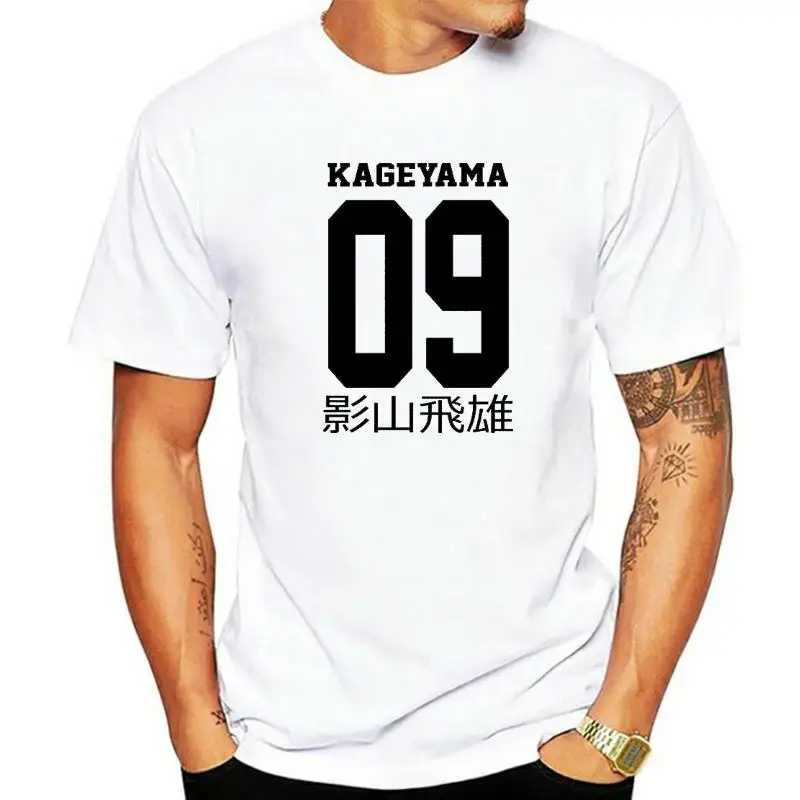 

2022 футболки с японским Аниме Haikyuu, Kageyama Tobio 9, футболка, Хлопковая мужская футболка с коротким рукавом, футболка в стиле Харадзюку, хип-хоп, ули...