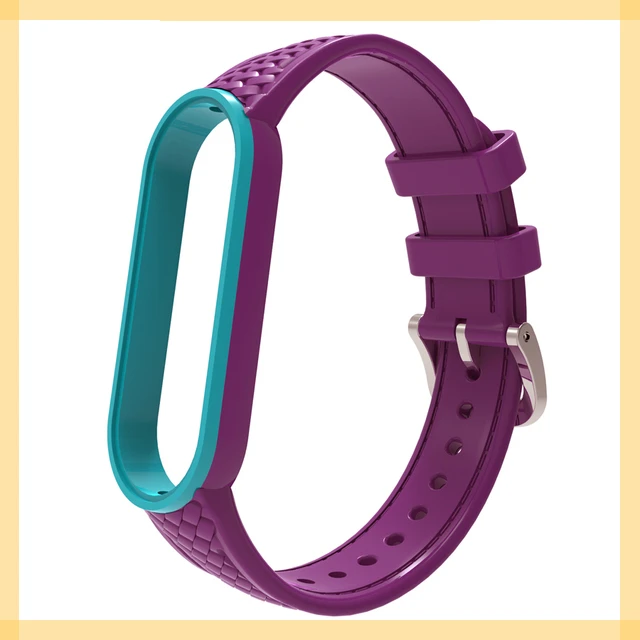 

for Xiaomi Mi Band 6 5 Silicone Anti-sweat Carbon Texture Replacement Wrist Strap for Miband 3 4 Bracelet Accessories