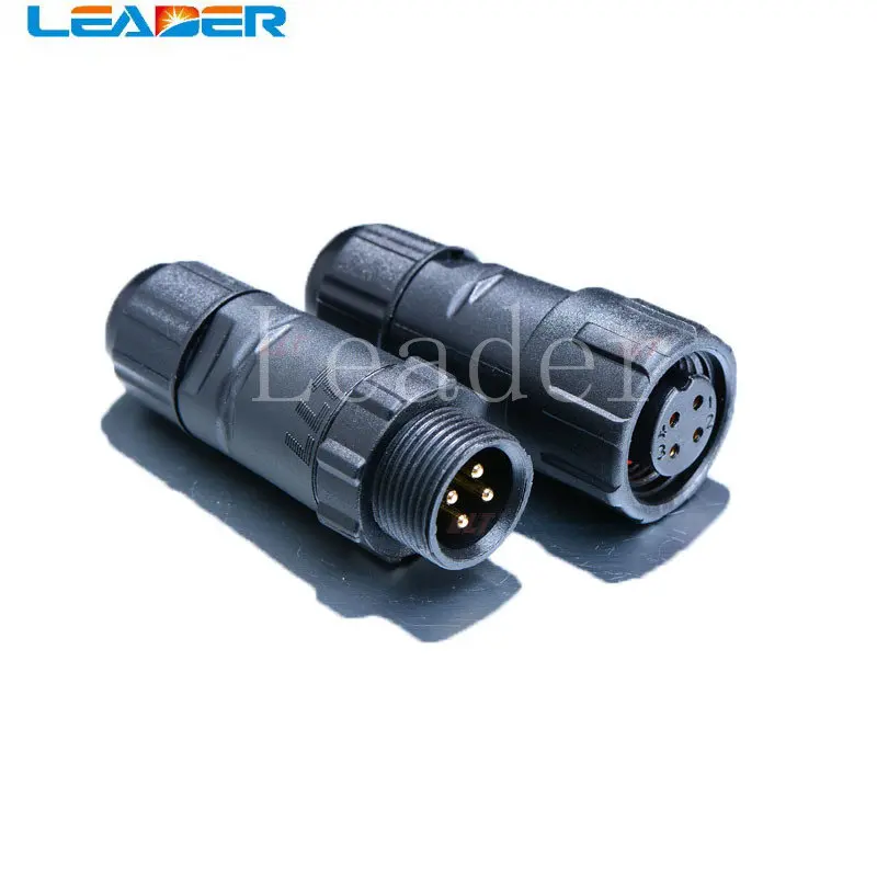 

LEADER SOLAR M14-4 Pin 250V 15A IP68 Male and Female Electrical Connector Cable Size 7.5mmsq Automotive Wire Connector Terminals