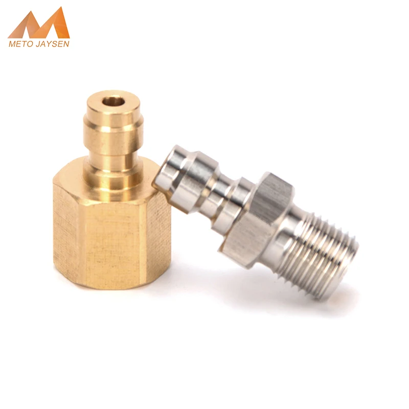 

PCP Paintball 8mm 1/8NPT Quick Female Plug 1/8BSPP Male Plug High Pressure Coupler Fittings M10x1 Air Socket 4500Psi 2pcs/set