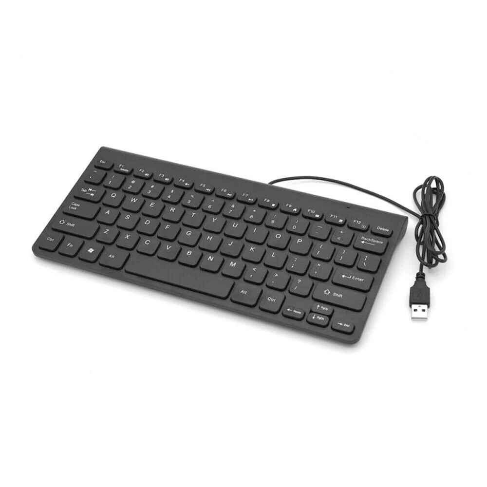 Mini Keypad Slim Wired Keyboard USB 78 Keys Small Computer For Notebook PC Desktop Home Office Outdoor Working | Компьютеры и офис