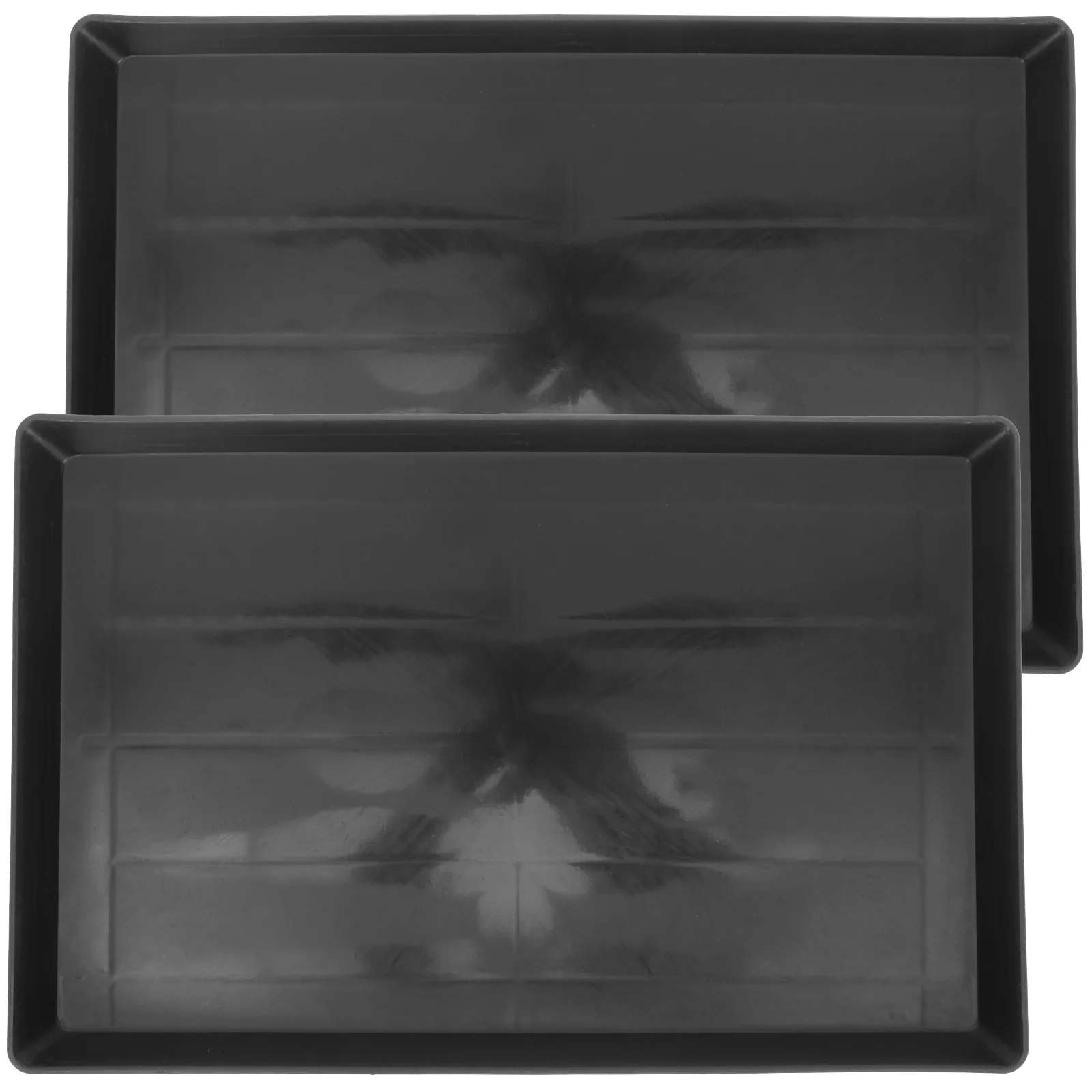 

2 Pcs Cat Litter Trays Dog Crate Parrot Toilet Pan Parakeet Bird Cage Replacement Bottom