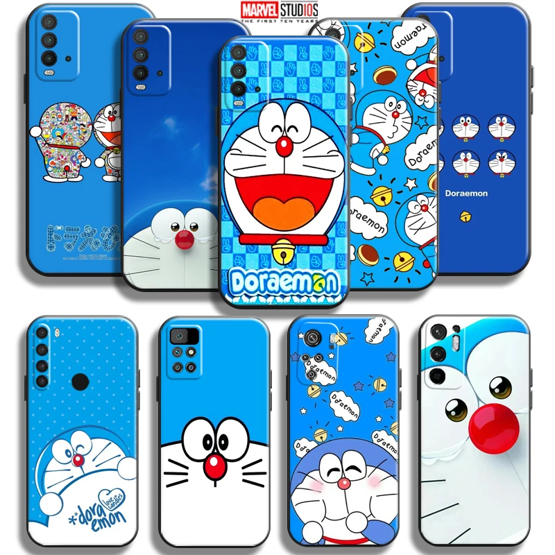 

Doraemon Phone Case For Xiaomi Redmi 9T For Redmi 9T Case Soft Carcasa Funda Silicone Cover Back Liquid Silicon Coque