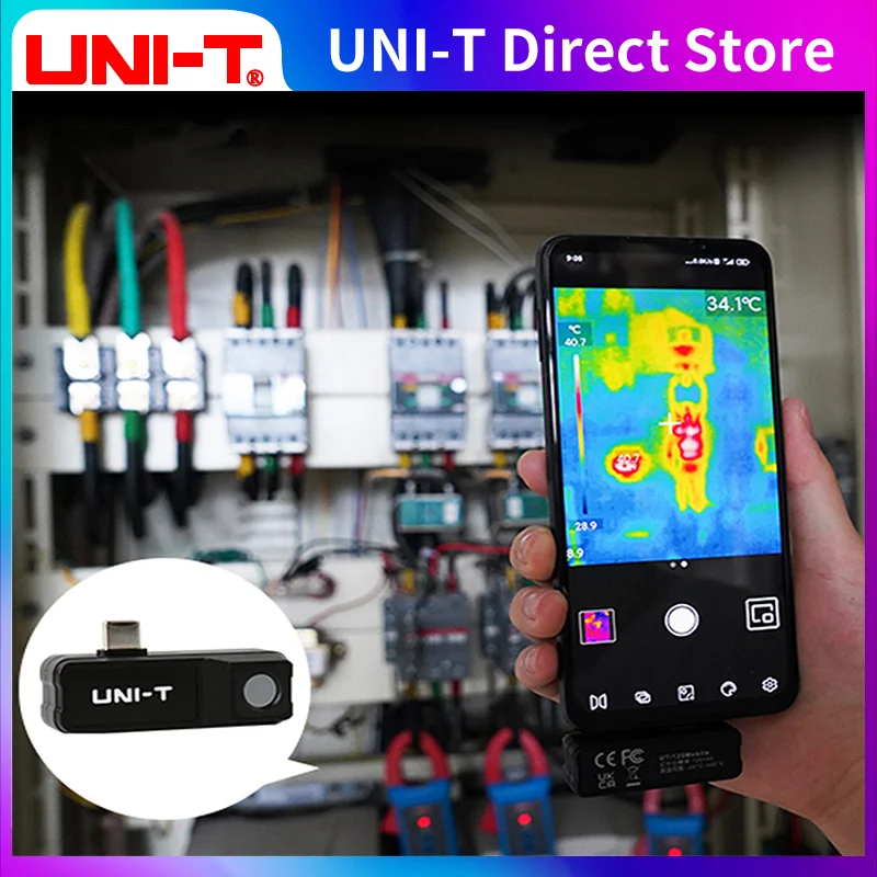 

UNI-T UTi120 Mobile 10800 Pixel Infrared Thermal Imager Camera For Android Phone Thermographic Digital Infrared Thermometer
