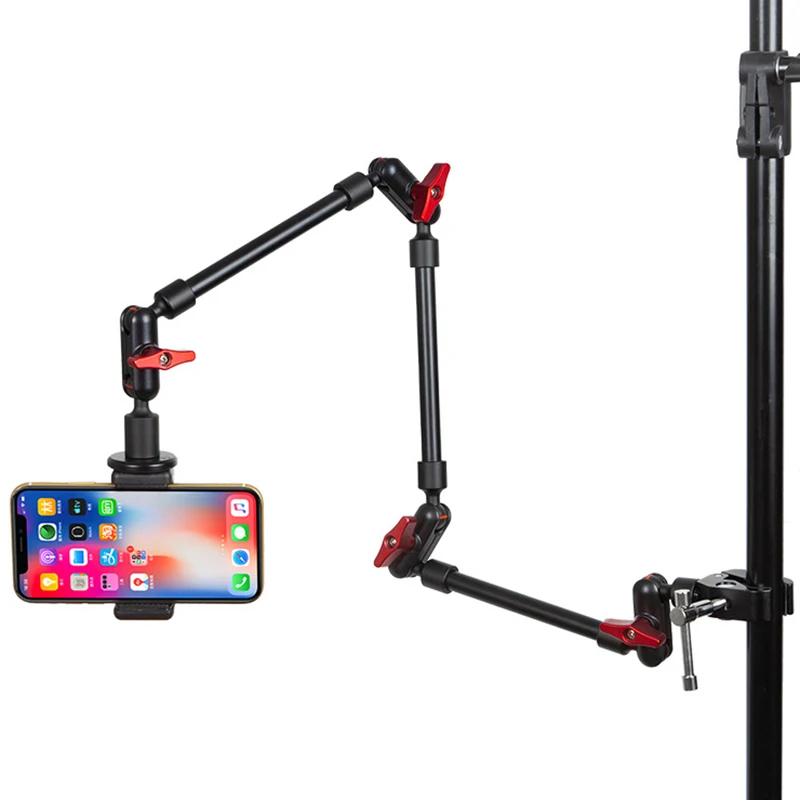 

BFOLLOW Magic Friction Arm 32" Bracket for Smartphone Camcorder Action Camera Gopro Clamp Wall Mount Tablet Webcam Studio