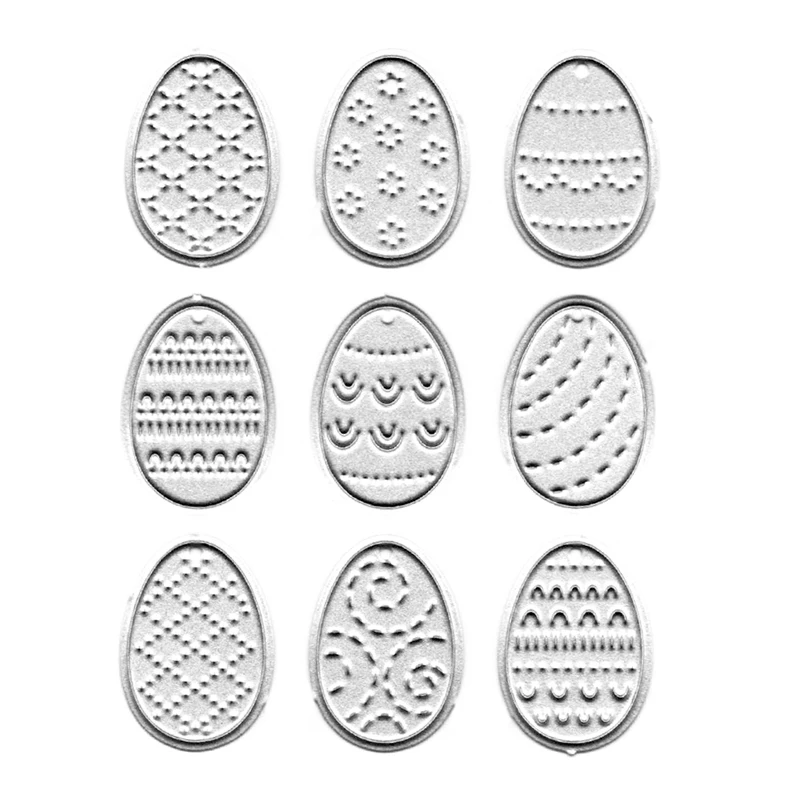 

6pcs/set Easter Egg Metal Cutting Die Cutting Dies For Diy Scrapbooking Card Making Paper Crafts New 2022 Die Cutting Dies