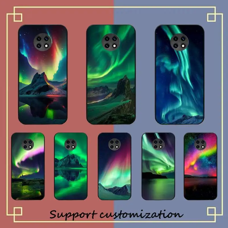 

YNDFCNB Prime Aurora Borealis Phone Case for Samsung A51 A30s A52 A71 A12 for Huawei Honor 10i for OPPO vivo Y11 cover