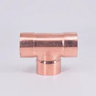 28,6 32 35 38 42 50 мм ID 99.9% Медный Конец подачи припоя тройник 3 способа Сантехнический фитинг соединитель для кондиционера