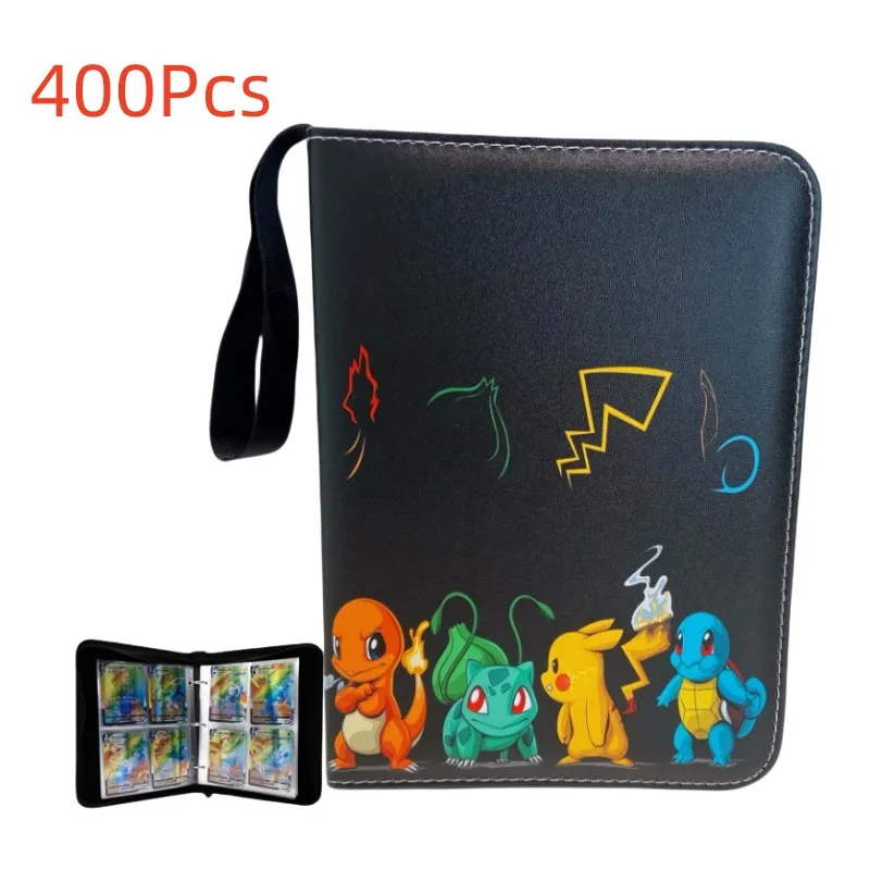 

400PCS Photo Card Binder Photocards Kids Toy Pokemon Cards Album Anime Holder Letters Collection Folder Hobby Collectibles Toys