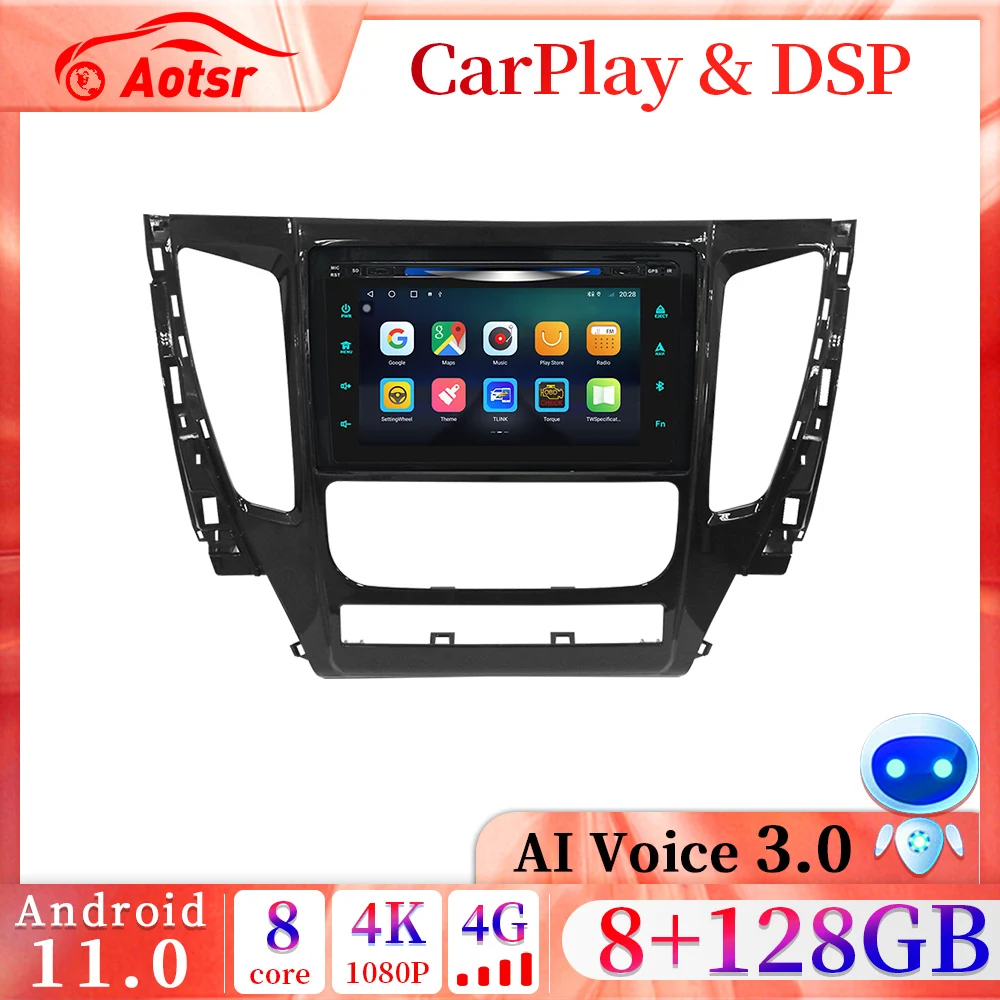 

For Mitsuishi Pajero V93 V97 2006-2018 Android Car radio Player GPS Navigation Auto Stereo Multimedia Video Headunit DSP carplay