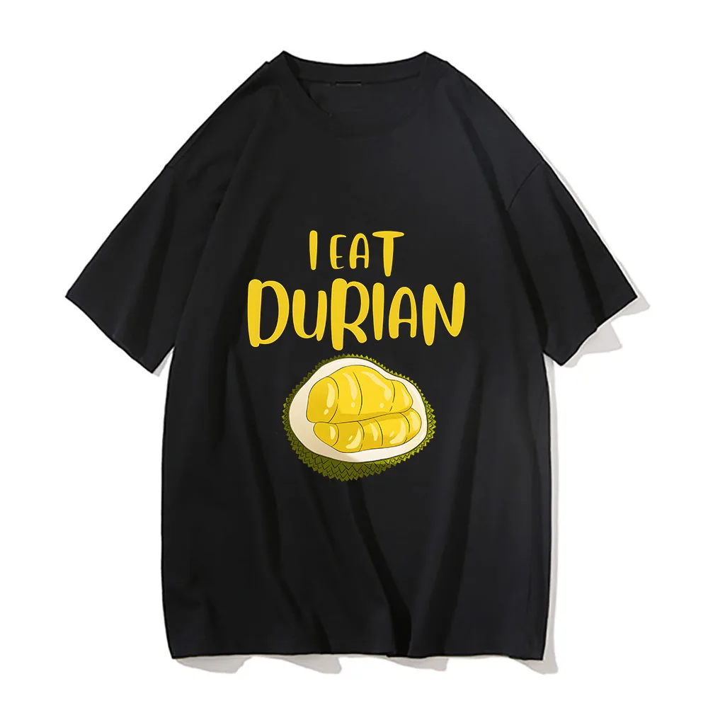 

Топы Durian для мужчин, Новинка лета 2023, хлопковая Футболка с принтом фруктов и букв, женская футболка с коротким рукавом, Корейская версия топа, нижняя рубашка