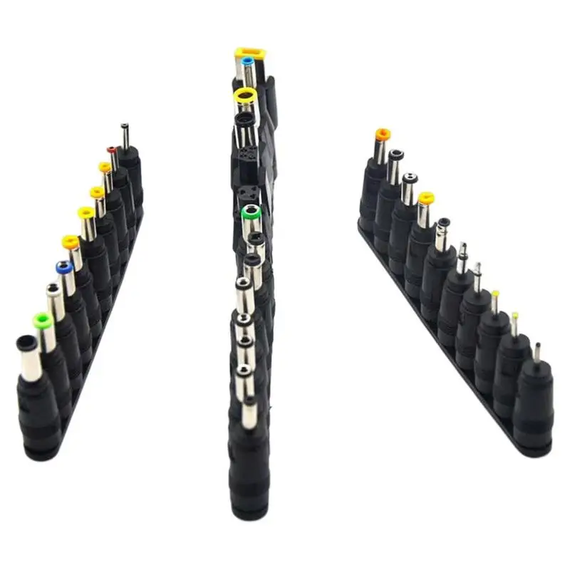 

Power Adapter Tips 34pcs DC Power Adapter Set Male Female DC Power Jack Plug Adapter Connector For Notebooks 5.5* 2.1 Mm