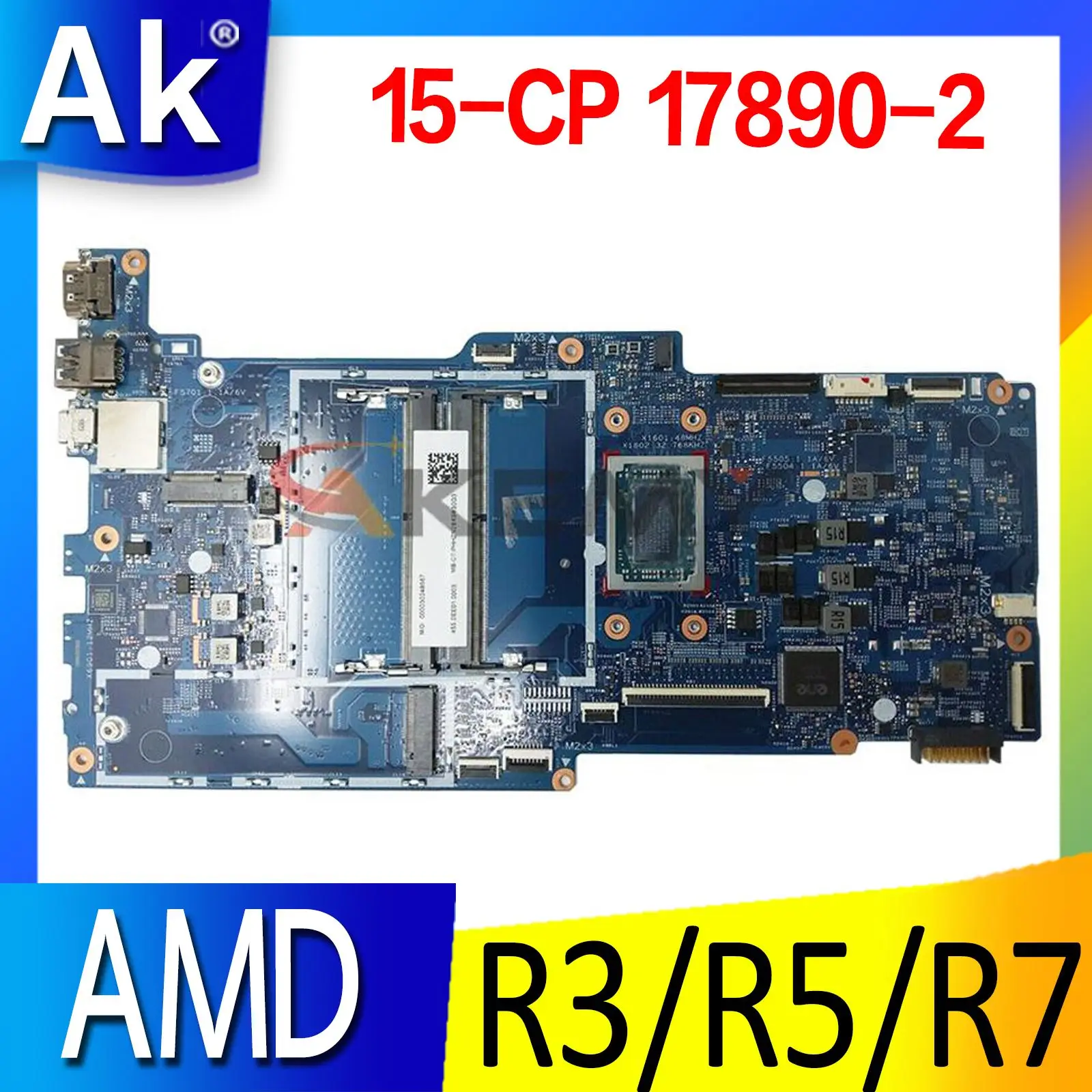 

17890-2 Motherboard with R3-2300U R5-2500U R7-2700U AMD CPU UMA For HP ENVY X360 15-CP 15Z-CP Laptop Motherboard Mainboard