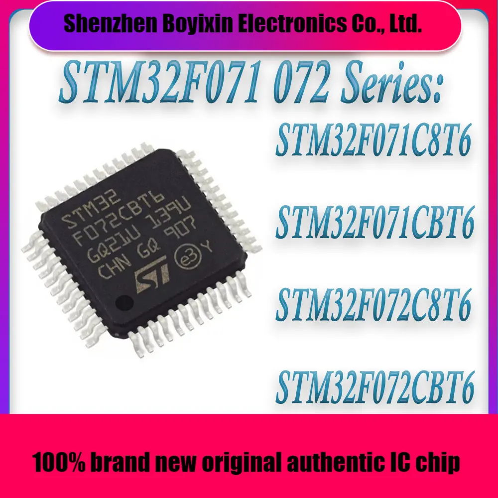 

STM32F071C8T6 STM32F071CBT6 STM32F072C8T6 STM32F072CBT6 STM32F071 STM32F072 STM32F STM32 STM IC MCU Chip LQFP-48