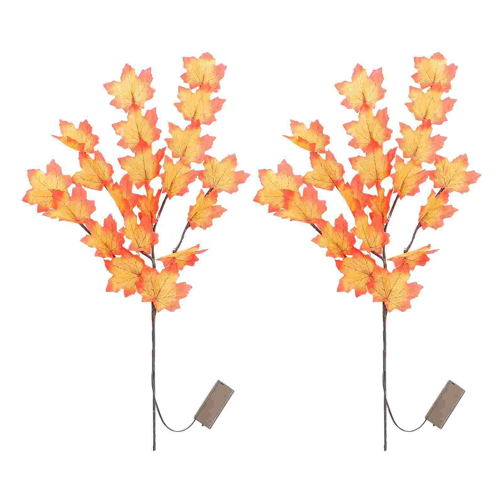 

2Pcs Creative Room Night Light Maple Branches Light Decor Chic LED Light