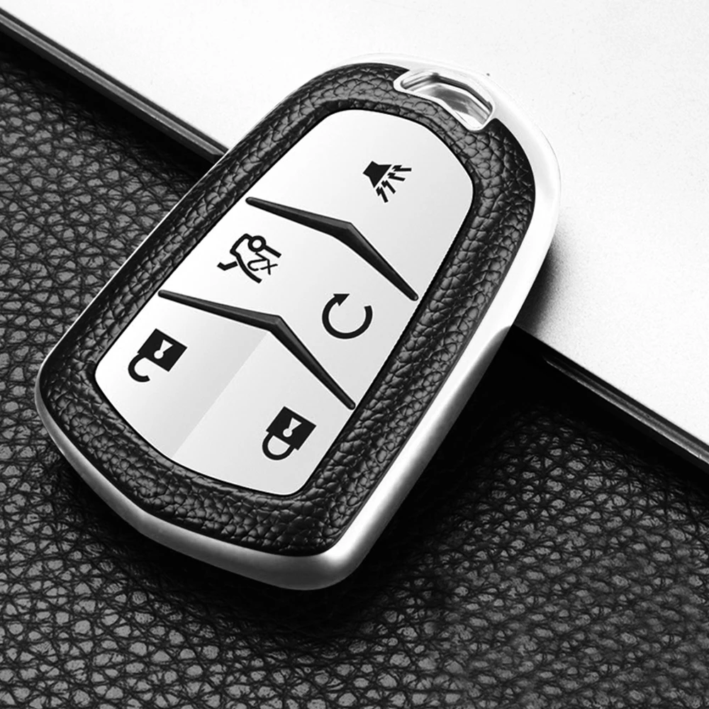 

Кожаный чехол из ТПУ с 5 кнопками для Cadillac SRX 2015 2016 ATS CTS CT6 XT5 XTS