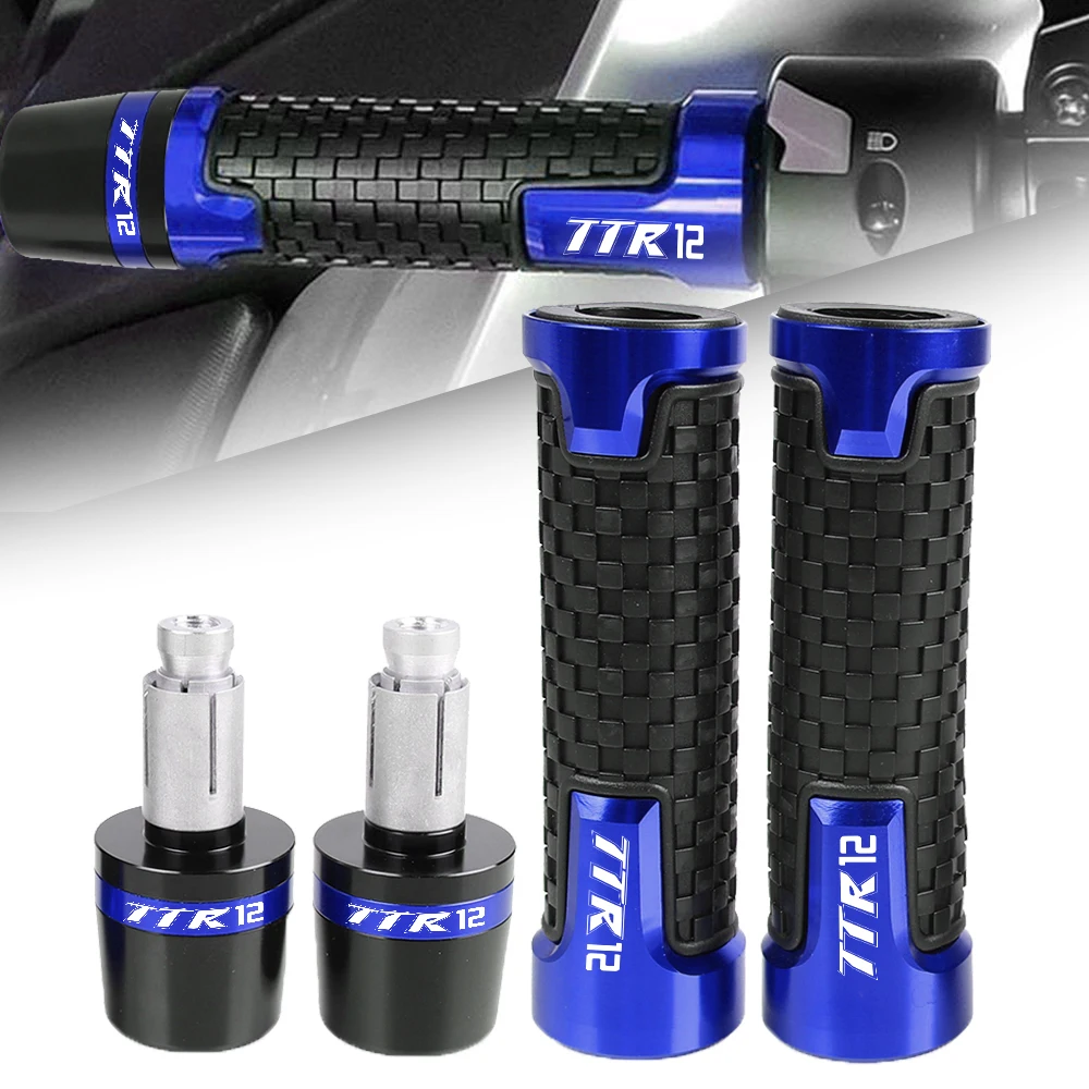 

TTR 12 TTR-12 For YAMAHA TTR12 2020 2021 2022 Motorcycle Accessories Aluminum Rubber Gel Handle Bar Grip Hand Grips motorbike