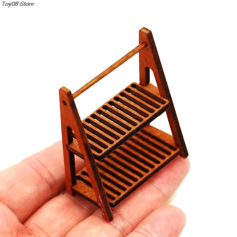 

1:12 Dollhouse Miniature Single Layer/Double Layer Bread Rack Cake Stand Food Storage Shelf Scene Decor Doll House Accessories
