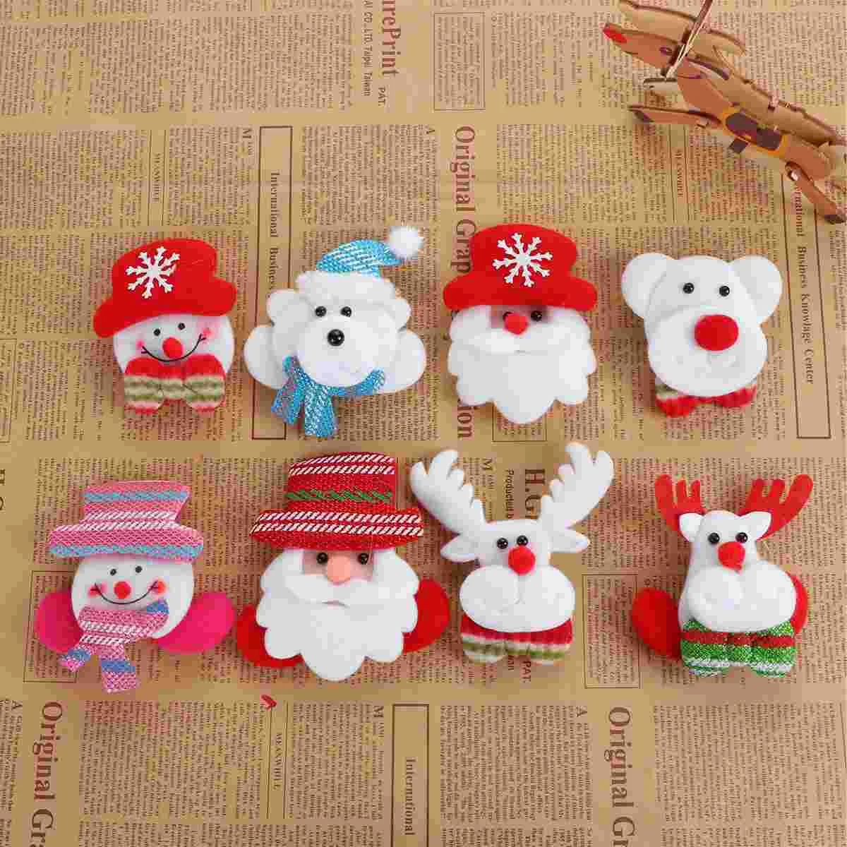 

Brooch Christmas Pin Led Glowing Badgeflashing Santa Snowman Gift Party Gifts Children Enamel Luminous Favors Reindeer Jewelry