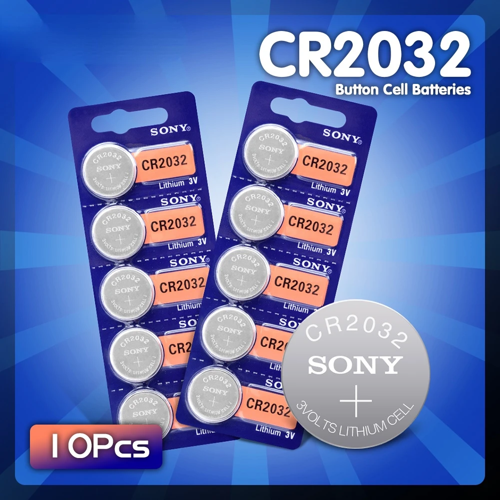 

Оригинальный литиевый аккумулятор CR2032 3 в для часов, пультов дистанционного управления, калькуляторов, кнопочных элементов CR2032 2032, 10 шт.