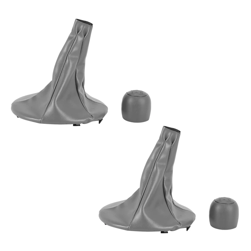 

4X Gear Stick Shift Knob Gaiter Boot Cover for Fiat 500 500C Panda 03-12