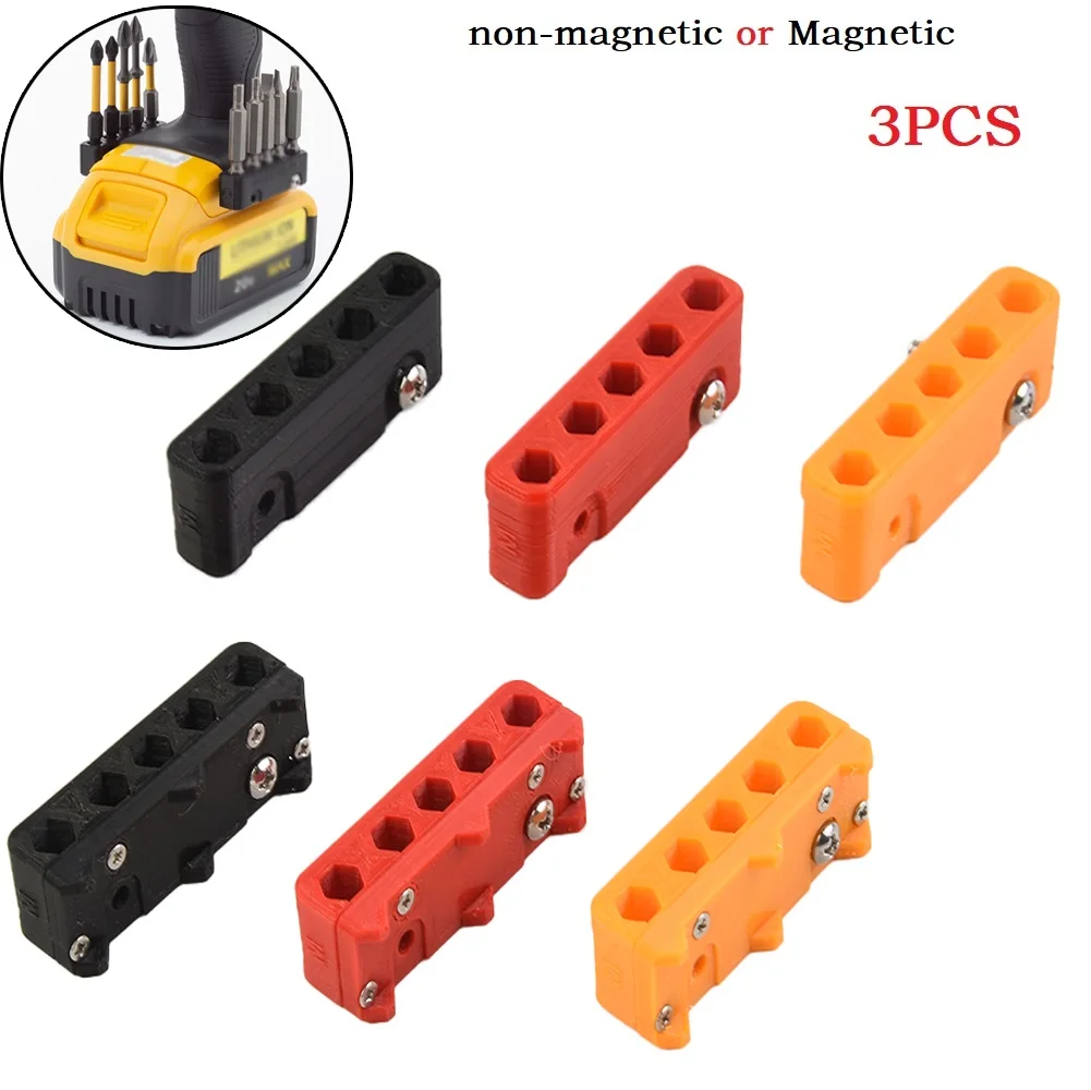 

3PCS Magnetic Bit Holder 5 Spots For Makita 18V Drill Bit Punch Impact Wrench Hammer Drill Surge Organizer Power Tools Accessory
