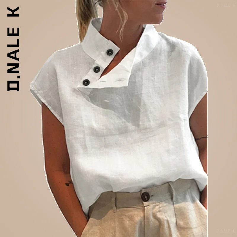

D.Nale K Fashion Women Blouse Office Chic Sexy Top Women Vintage Solid Color Blouse Party Woman Top Loose Soft Female Party Tops