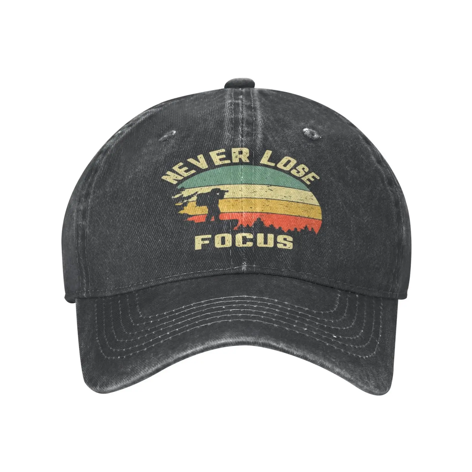 

Бейсболка мужская с надписью «Never Lost Focus», Балаклава, Шапка-бини для улицы, вязаная шапка