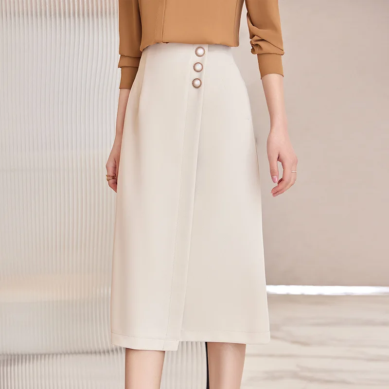 Skirts Spring Summer Elegant Ol Styles Professional Office Ladies Skirt S-4xl