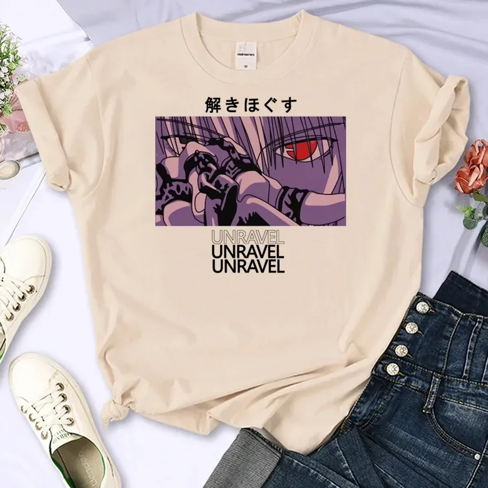 Hunter x t-shirts women harajuku Tee female anime designer 2000s clothes
