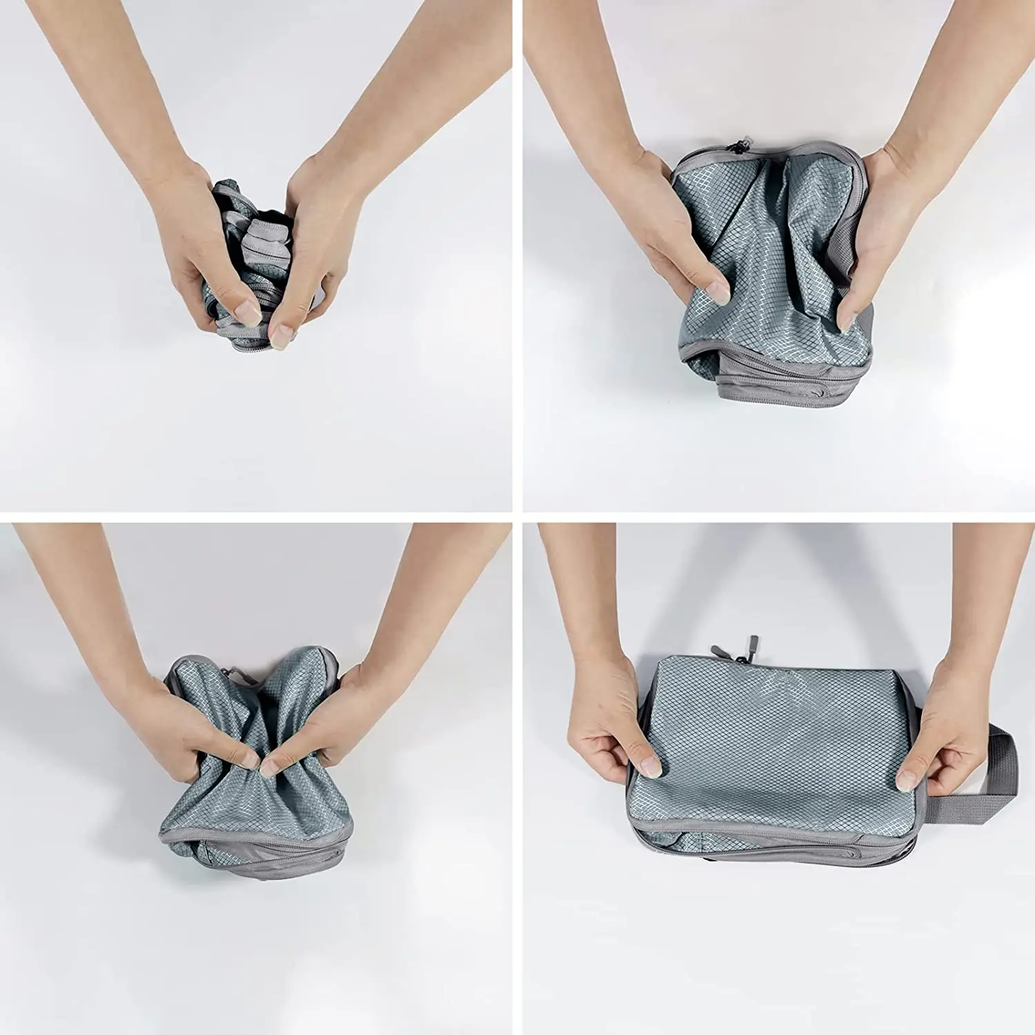 9PCS Travel Storage Bag Compressible Packing Cubes Travel Suitcase Luggage Organizer Foldable Waterproof Nylon HandbagTravel Bag