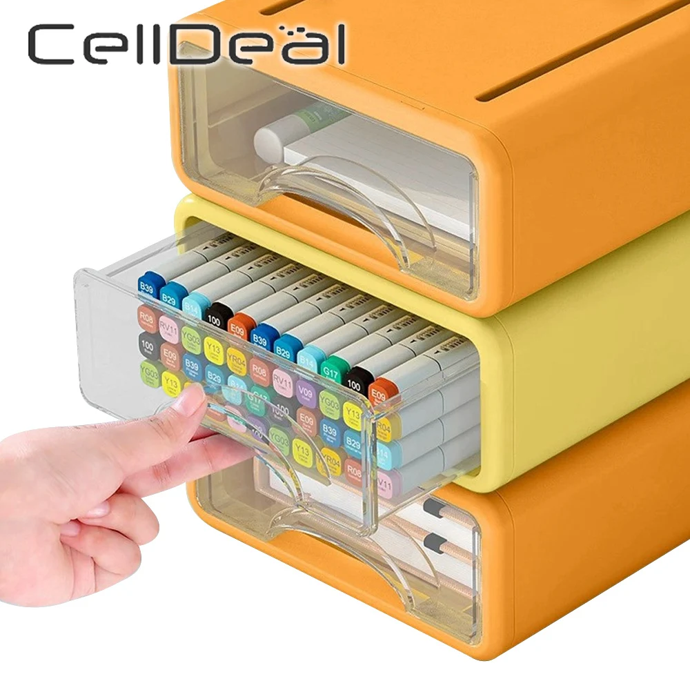 

Stackable Desktop Document Sundries Storage Box Desk Organizer Storage Drawers Cabinet Office Stationery Container Home Supplies