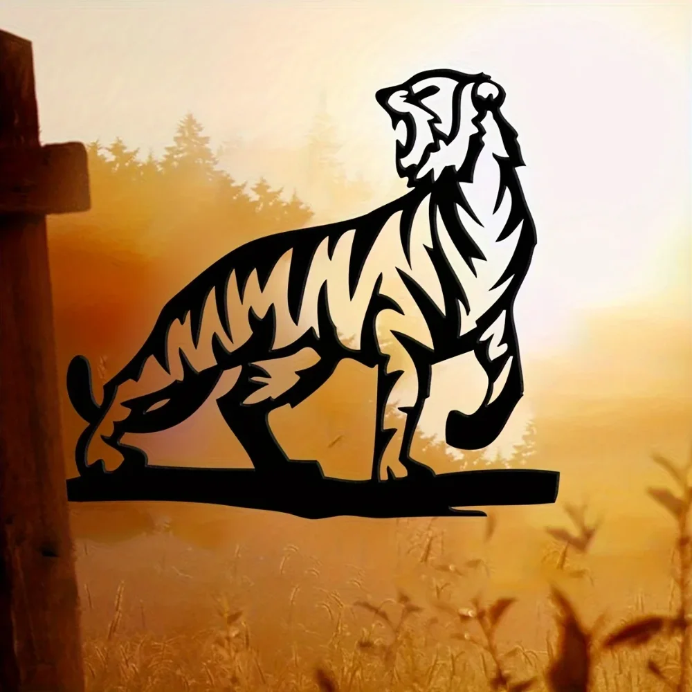 1 Шт. Металлический Знак See Me Roar Декоративный Садовый Кол-улучшение Пространства