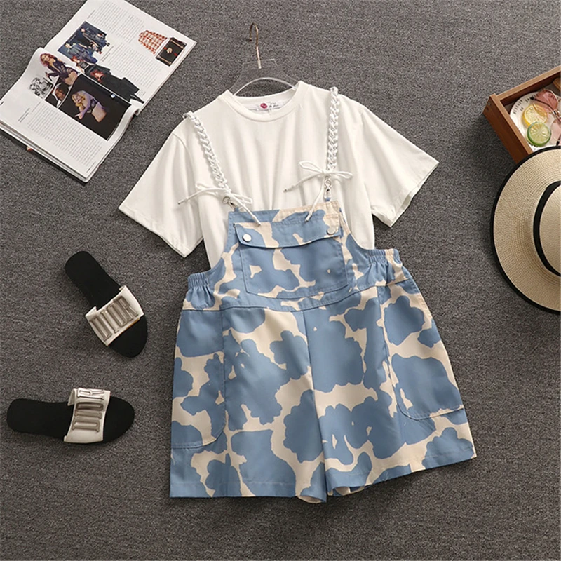 

Женский комплект из 3 предметов Amolapha, пикантные модные джинсовые топы на тонких бретельках + шорты с высокой талией + мини-юбка А-силуэта, кос...