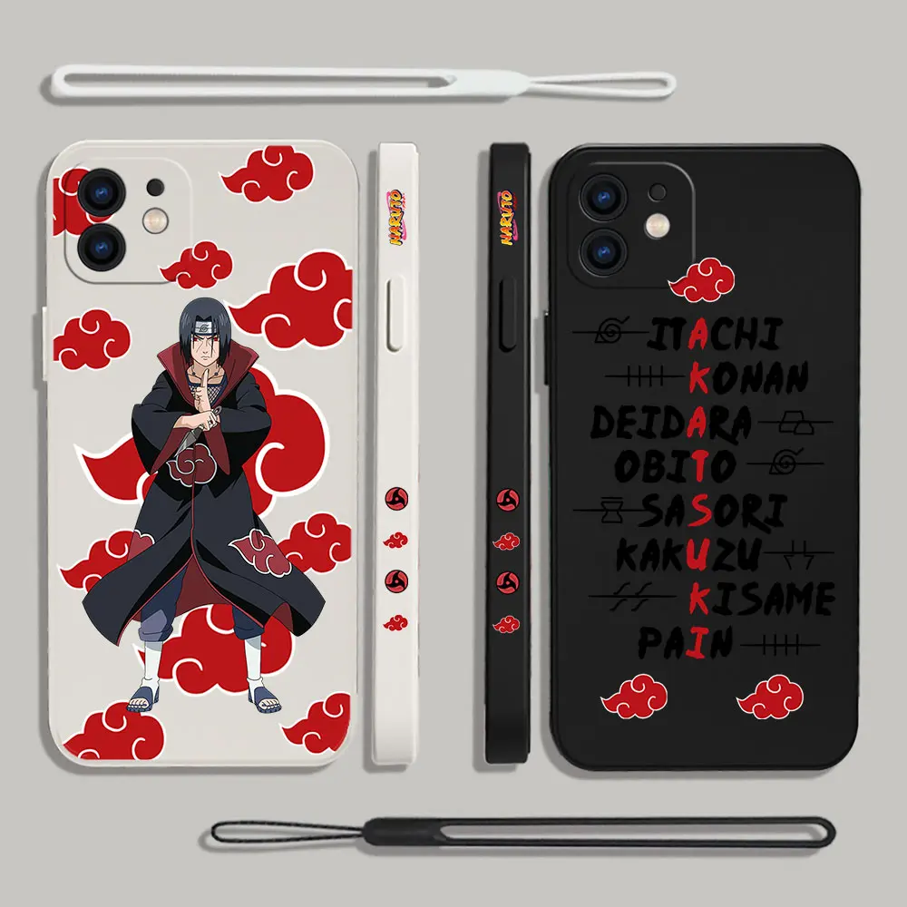 Чехол для iPhone 15 14 13 12 11 Pro Max Mini X XR XS SE 2020 8 7 Plus 6 6S с ремешком