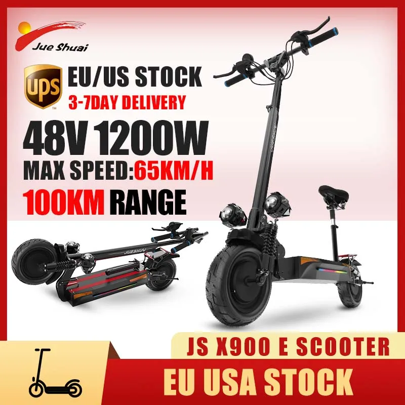 

2400W Dual Motor Electric Scooters Adults 65KM Fast 48V 26AH Battery Electric Scooter up to 100KM Long Range Dual Suspension