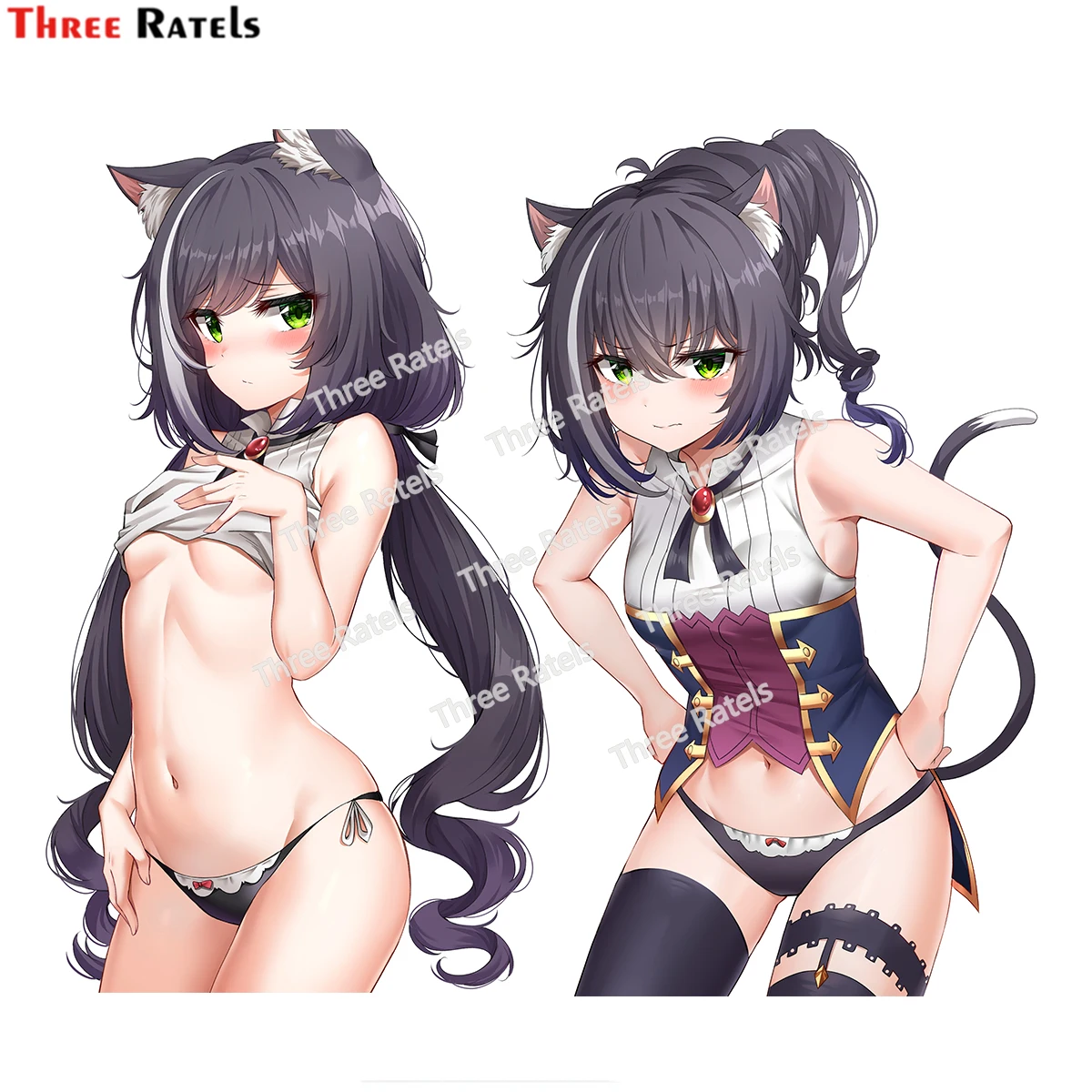 

Наклейки Three Ratels H46 Karyl Princess Connect для автомобиля и спальни, украшение для зеркала унитаза, Водонепроницаемый виниловый материал