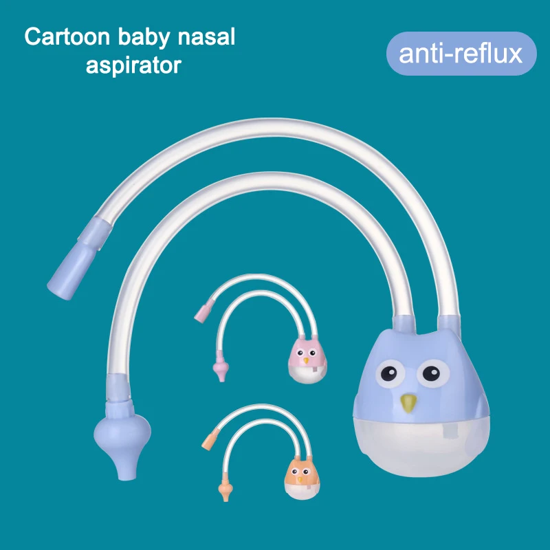

Детский мультяшный Назальный аспиратор, силиконовый аспиратор для рота, анти-обратный поток, катетер, товары для здоровья новорожденных