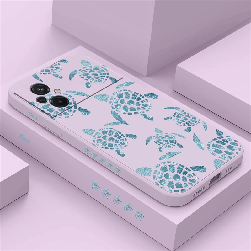 Turtle Painting Case For Xiaomi Poco X6 F4 F5 M3 M4 M5 X3 NFC F6 M2 C31 X2 F3 Pro X4 GT X5 Shockproof Silicone Soft Phone Cover