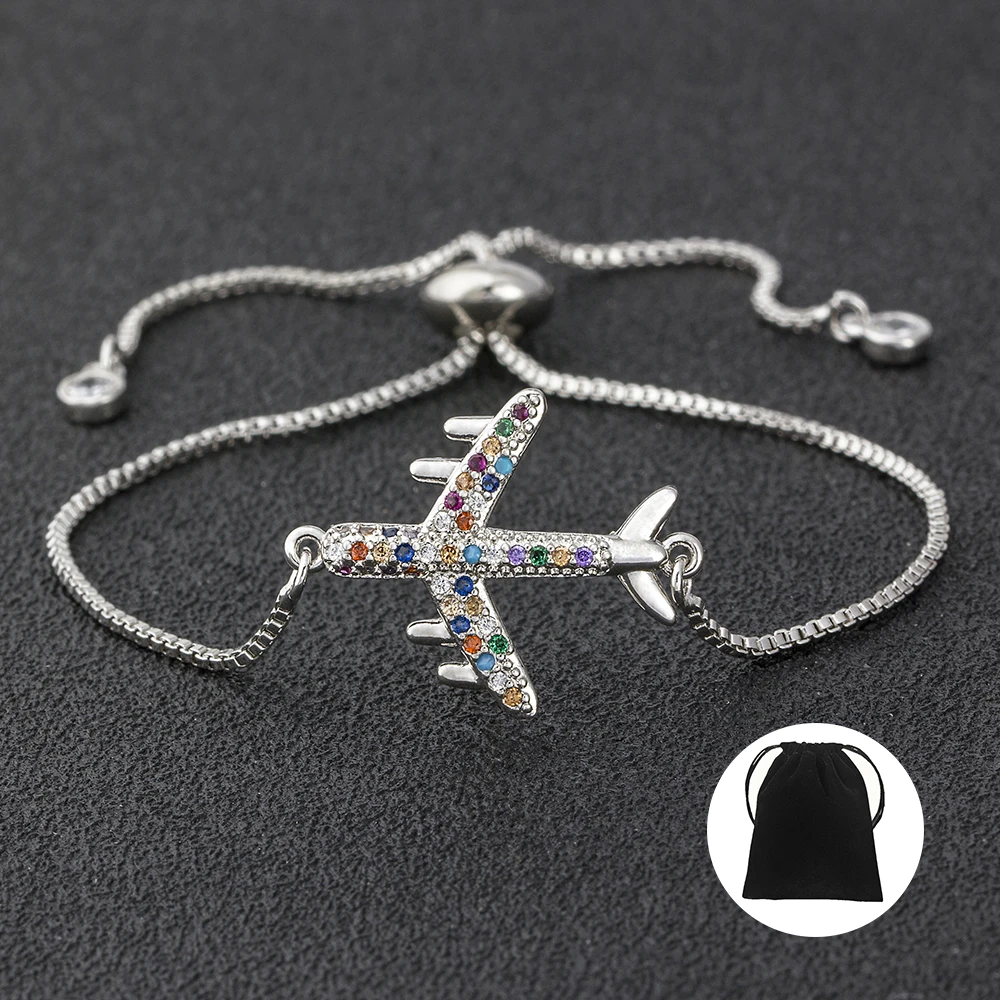 Женский браслет-цепочка из меди и фианита |