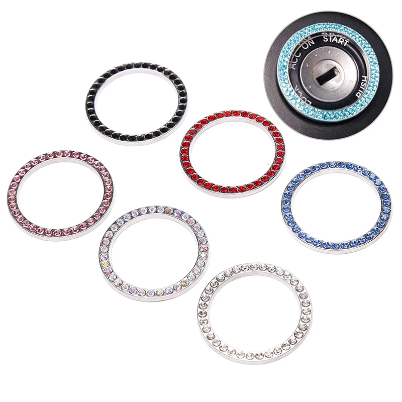 

Алмазная наклейка на автомобильное зажигание, 3D переключатель для стайлинга автомобиля, мотоцикла, наклейка на крышку