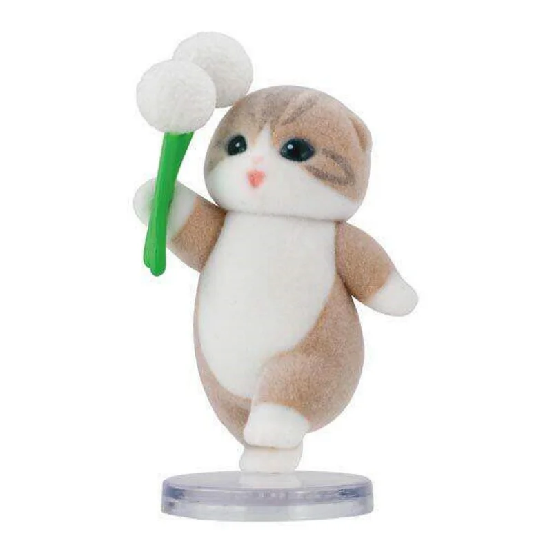 Фото Коллекционная фигурка кошки Mofusand Narabundesu (серия 3) из серии Gashapon, флокированная, высотой около 4,5 см, настольное украшение для взрослых коллекционеров №5