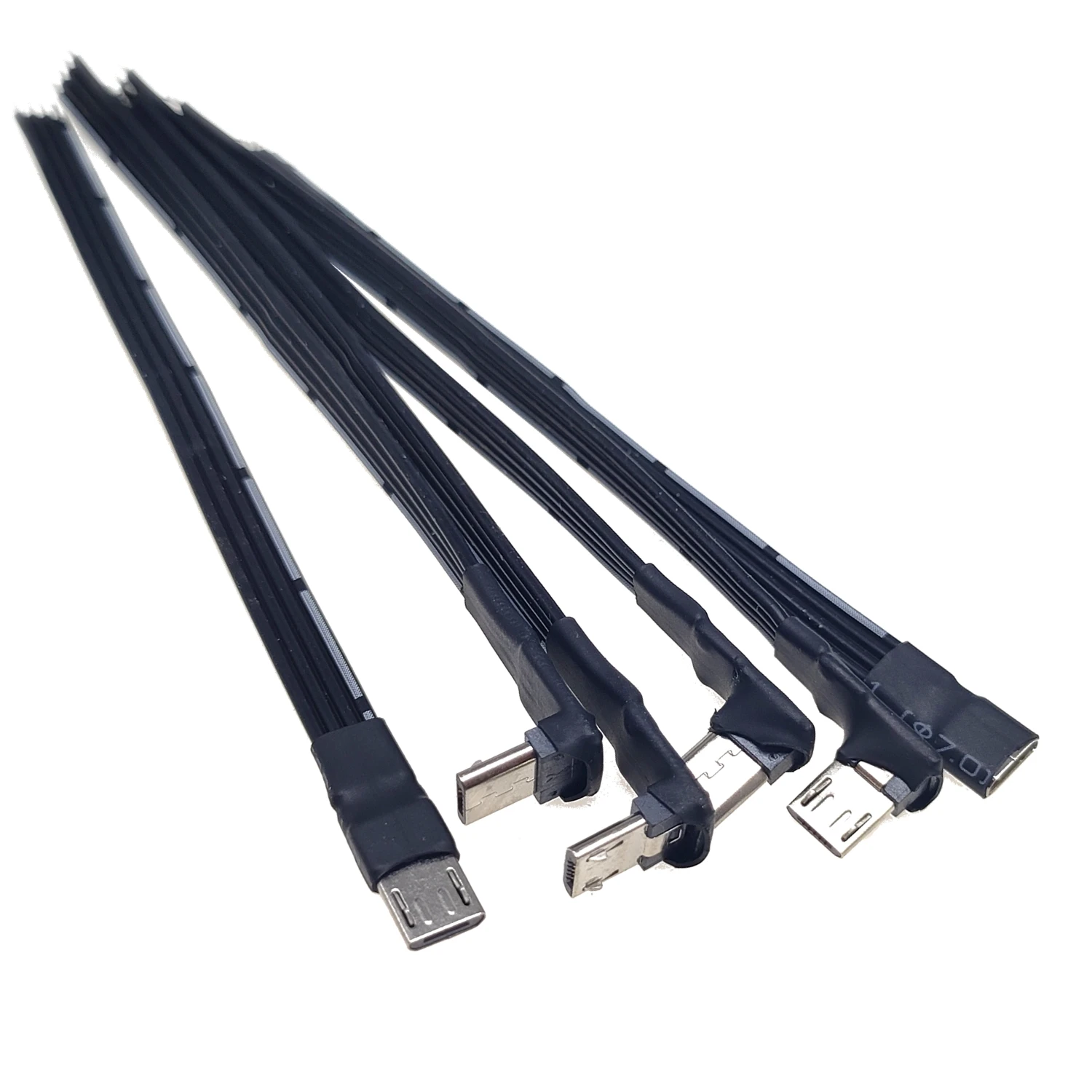 Фото 2 шт. 5В USB Micro mini Type-C штекер (4-контактный) на открытое проводное соединение, кабель питания USB-C для ремонта, зарядный кабель 26AW №1