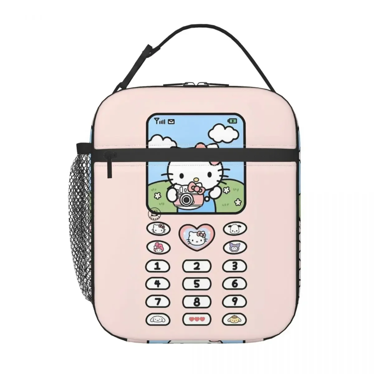 Сумка Для Обеда Hello Kitty Большая Ткань Оксфорд С Мультяшным Принтом Изолированная