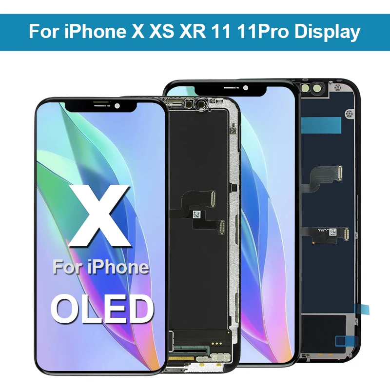 100% протестированный сменный Супер дисплей для iPhone X XS XR 11 12 mini Pro MAX ЖК-дисплей OLED