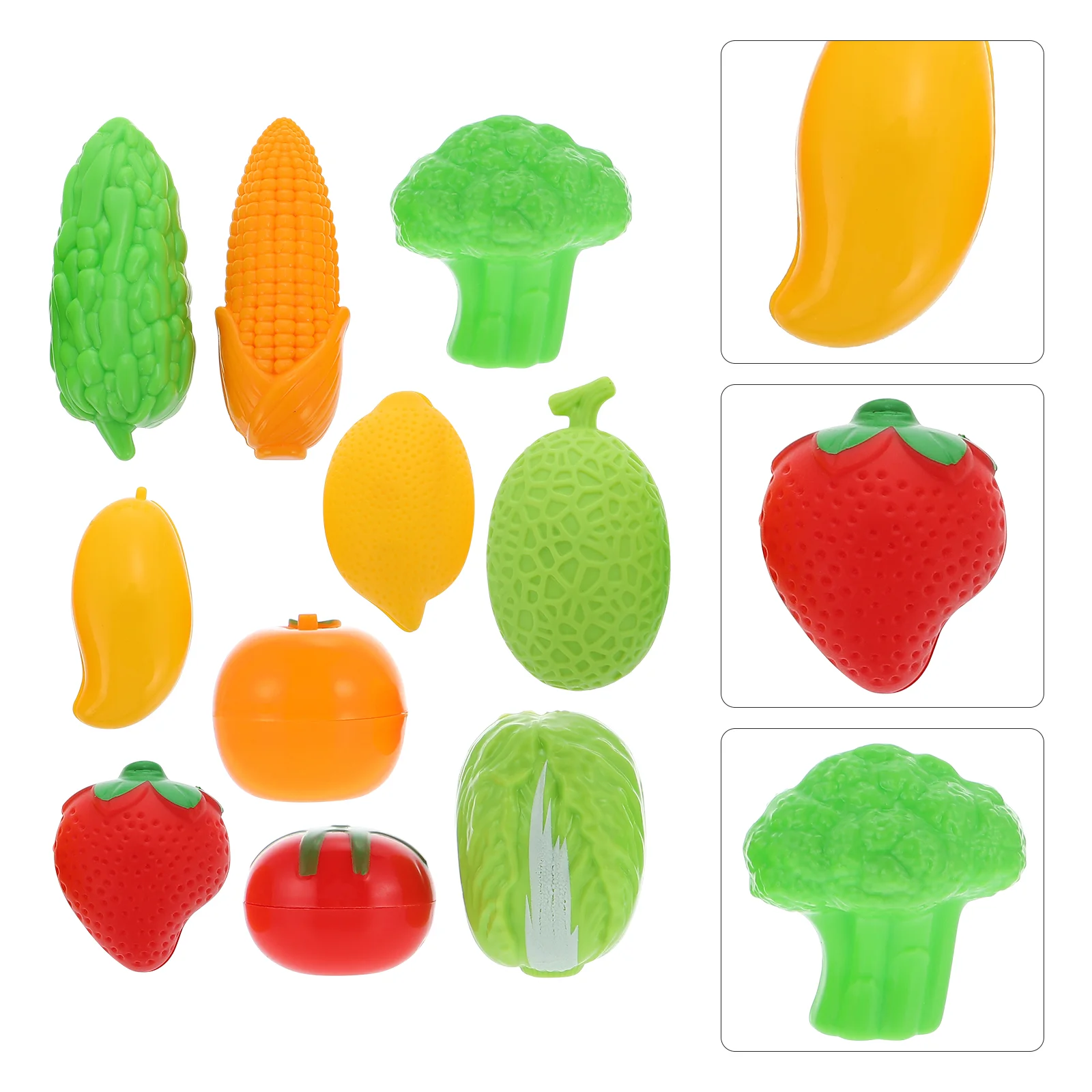 

Mini Fruit Vegetable Model Scene Layout Dollhouse Miniature Food Accessories Fake Realistic Kids Pretend Play Toy Decor