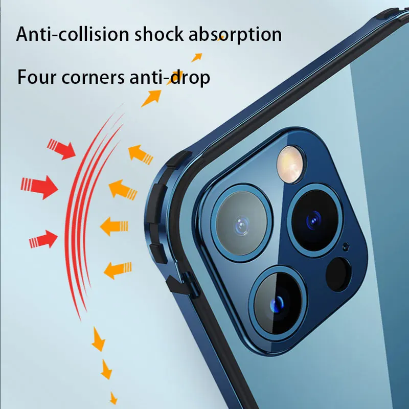 Najtaniej Nowy Futerał Na Telefon Iphone13promax Do IPhone12 Metalowa Rama Ze Stali Nierdzewnej All Inclusive Pokrowiec Na Telefon Iphone 11